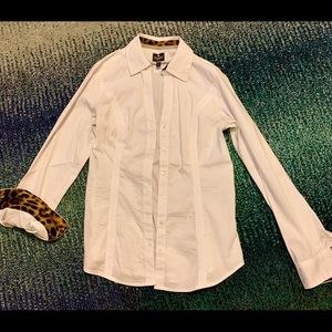 Express XS button down. Cheetah interior accents